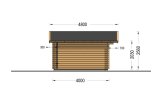 Gartenhaus aus Holz WISSOUS (44 mm), 5x4 m, 20 m² specification 3