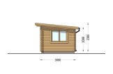 Gartenhaus aus Holz LILLE F (44 mm), 4x3 m, 12 m² specification 5