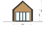 Kleines Holzhaus SALLY (Isoliert, 34 mm + Holzverschalung), 20 m² specification 2