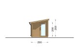 Gartensauna VIGOR (44 mm), 3.3x2.5 m, 4.85 m² specification 3