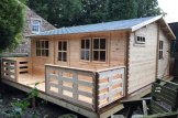 Kleines Holzhaus ALTURA (34+34 mm), 31 m² + 8 m² Terrasse customer 1