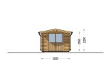 Gartenhaus aus Holz PETER (34 mm), 3x3 m, 9 m² specification 2