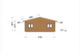 Holzhaus ALICE S (44 mm + Holzverschalung), 63 m² specification 5