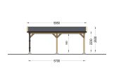 Carport aus Holz CLASSIC, 3x6 m, 18 m² specification 5