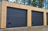 Dreifachgarage aus Holz mit Flachdach SILVIA TRIO F (34 mm + Holzverschalung), 9x6 m, 54 m² customer 1