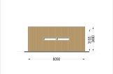  Doppelgarage aus Holz Mit Schuppen SILVIA S (34 mm + Holzverschalung), 12x8 m, 88 m² specification 5