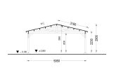 Carport aus Holz CLASSIC DUO, 6x6 m, 36 m² specification 6