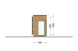 Gartenhaus aus Holz PREMIUM L S (Extra Isoliert, 34 mm + Holzverschalung), 3x1.5 m, 4.5 m² specification 3