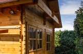 Kleines Holzhaus AVIGNON S (Extra Isoliert, 44+44 mm), 20 m² + 16 m² Schlafboden customer 1