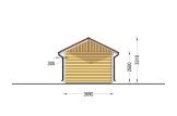 Holzgarage MIRA (66 mm + Holzverschalung), 3x5 m, 16 m² specification 4