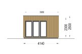 Gartenhaus aus Holz PREMIUM (Isoliert, 34 mm + Holzverschalung), 5x4 m, 20 m² specification 5