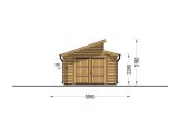 Holzgarage TWIN (44 mm), 4x6 m, 24 m² specification 2