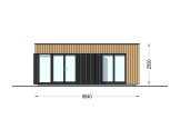 Gartenhaus aus Holz PREMIUM (34 mm + Holzverschalung), 6,5x4,5 m, 26 m² specification 2