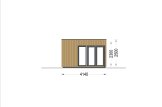 Kleines Holzhaus PREMIUM (Isoliert, 34 mm + Holzverschalung), 7,5x4 m, 30 m² specification 5