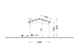 Carport aus Holz CLASSIC, 3x6 m, 18 m² specification 6