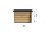 Holzgarage mit Flachdach MODERN (34 mm), 3,6x5,4 m, 20 m² specification 4