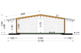 Holzhaus CARLOTA S PLUS (Isoliert, 58 mm + Holzverschalung), 90 m² specification 6