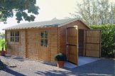 Holzgarage CLASSIC (34 mm), 3,6 x 5,4 m, 20 m² customer 3