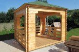 Gartenpavillon aus Holz FLORA (44 mm), 3x3 m, 9 m² customer 2