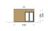 Gartenhaus aus Holz PREMIUM (Isoliert, 34 mm + Holzverschalung), 6x4 m, 24 m² specification 3