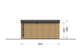 Gartensauna SERENE (34 mm + Holzverschalung), 5.3x2.5 m, 5 m² specification 3