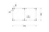 Carport aus Holz CLASSIC, 3x6 m, 18 m² specification 1