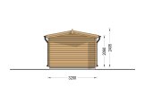 Holzgarage CLASSIC (34 mm), 3,2 x 5,2, 16 m² specification 4