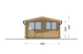 Gartenhaus aus Holz LILLE (34 mm), 4x3 m, 12 m² specification 2