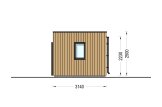 Gartenhaus aus Holz PREMIUM (34 mm + Holzverschalung), 5x3 m, 13 m² specification 3