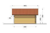 Holzgarage MIRA DUO (66 mm + Holzverschalung), 6x6 m, 31 m² specification 5