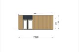 Holzhaus KAYA 2 (44 mm + Holzverschalung), 64 m² specification 3