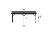 Carport aus Holz CLASSIC, 4x5.7 m specification 5