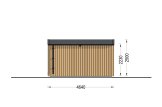 Gartensauna SERENE (34 mm + Holzverschalung), 4.5x2.5 m, 5 m² specification 4