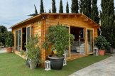 Gartenhaus aus Holz MIA (44+44 mm), 5,5x5,5 m, 30 m² customer 1