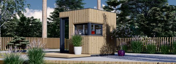 Gartenhaus aus Holz PREMIUM L (34 mm + Holzverschalung), 2x2 m, 4 m²