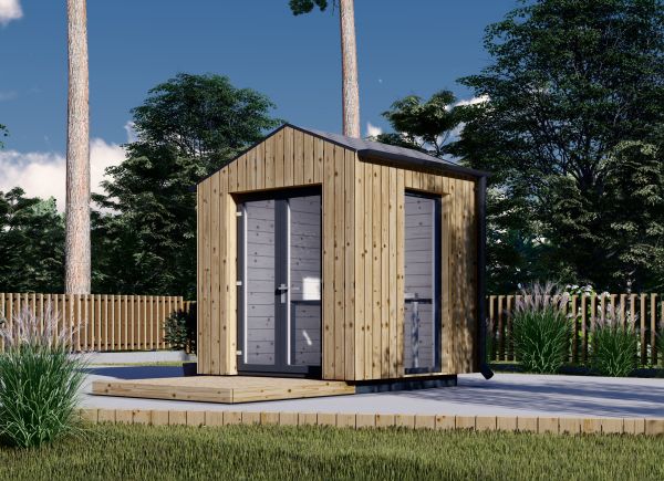 Gartenhaus aus Holz TONIA (34 mm + Holzverschalung), 2x2 m, 4 m² avp.ui.product_images.thumbnail 1