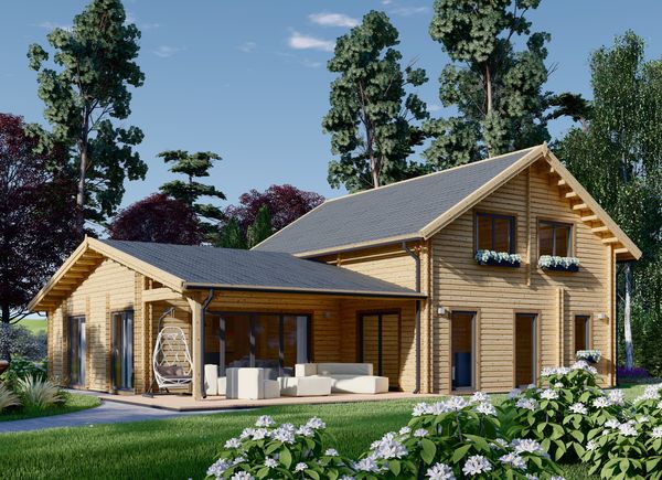 Holzhaus DARLA (44+44 mm), 180 m² avp.ui.product_images.thumbnail 1