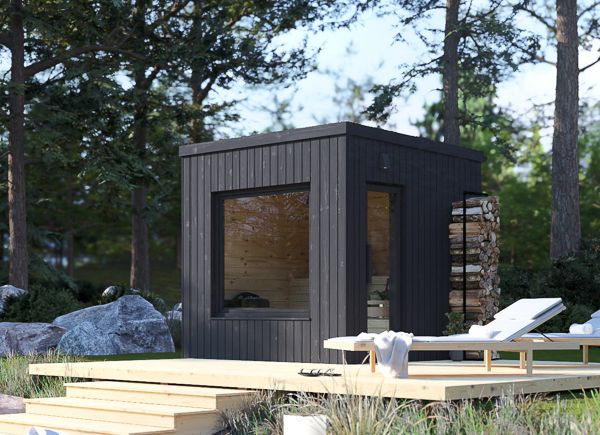 Gartensauna OKO 1 (34 mm + Holzverschalung), 2.3x2.3 m, 4.1 m² avp.ui.product_images.thumbnail 1