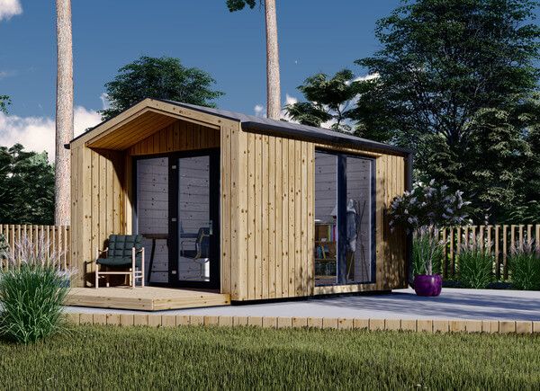 Gartenhaus aus Holz PIA (34 mm + Holzverschalung), 3x3 m, 9 m² avp.ui.product_images.thumbnail 1