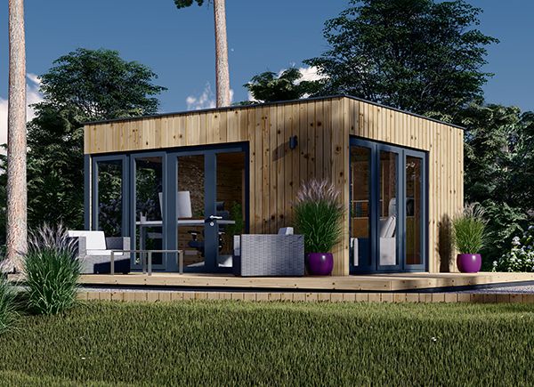Gartenhaus aus Holz PREMIUM (Isoliert, 34 mm + Holzverschalung), 5x4 m, 20 m² avp.ui.product_images.thumbnail 1