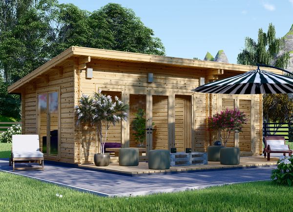 Gartenhaus aus Holz MAJA (66 mm), 7,5x4 m, 30 m² avp.ui.product_images.thumbnail 1
