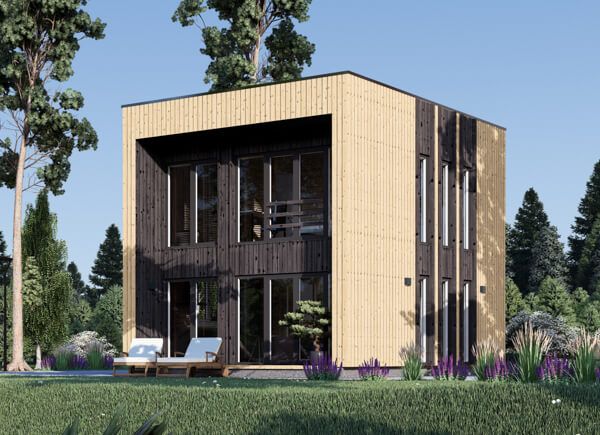 Holzhaus KAYA 4 (Isoliert - RClass, 66 mm + Holzverschalung), 62 m² avp.ui.product_images.thumbnail 1
