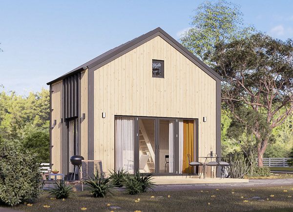 Kleines Holzhaus SARA (Extra Isoliert, 34 mm + Holzverschalung), 20 m² avp.ui.product_images.thumbnail 1