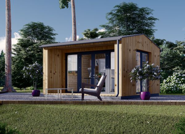 Gartenhaus aus Holz TINA (34 mm + Holzverschalung ), 4x4 m, 12 m² avp.ui.product_images.thumbnail 1