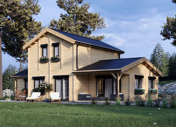 Holzhaus HOLLAND S (66 mm), 113 m² + 13 m² Terrasse avp.ui.product_images.thumbnail 1