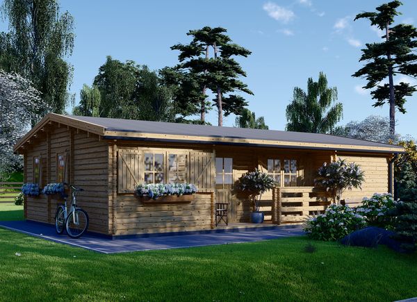 Holzhaus UZES (Isoliert, 44+44 mm), 70 m² avp.ui.product_images.thumbnail 1