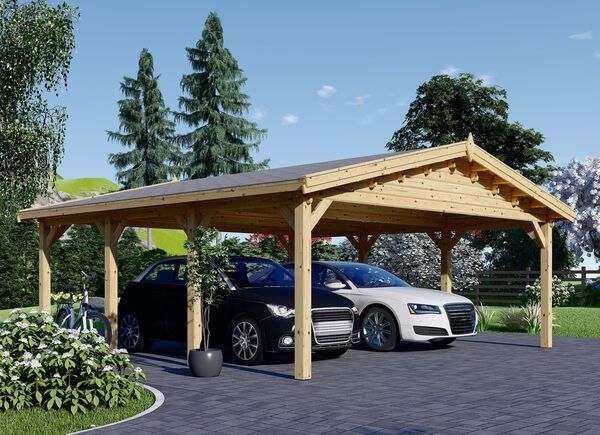 Carport aus Holz CLASSIC DUO, 6x6 m, 36 m² avp.ui.product_images.thumbnail 1