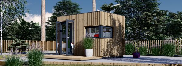 Gartenhaus aus Holz PREMIUM L (Isoliert, 34 mm + Holzverschalung), 3x2 m, 6 m²