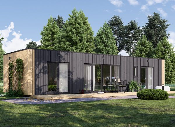 Holzhaus BELLA 1 (44 mm + Holzverschalung), 46 m² avp.ui.product_images.thumbnail 1