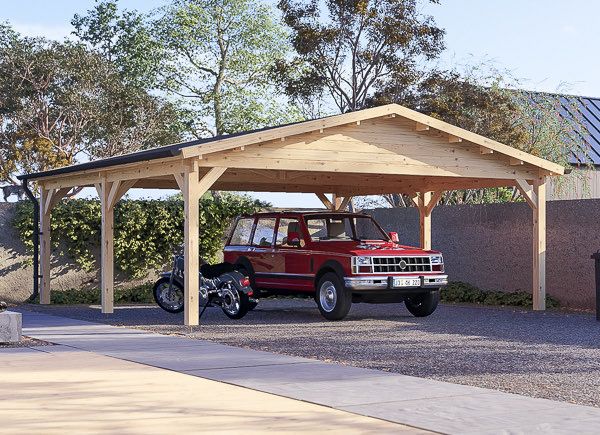 Carport aus Holz CLASSIC DUO, 6x6 m, 36 m² avp.ui.product_images.thumbnail 1